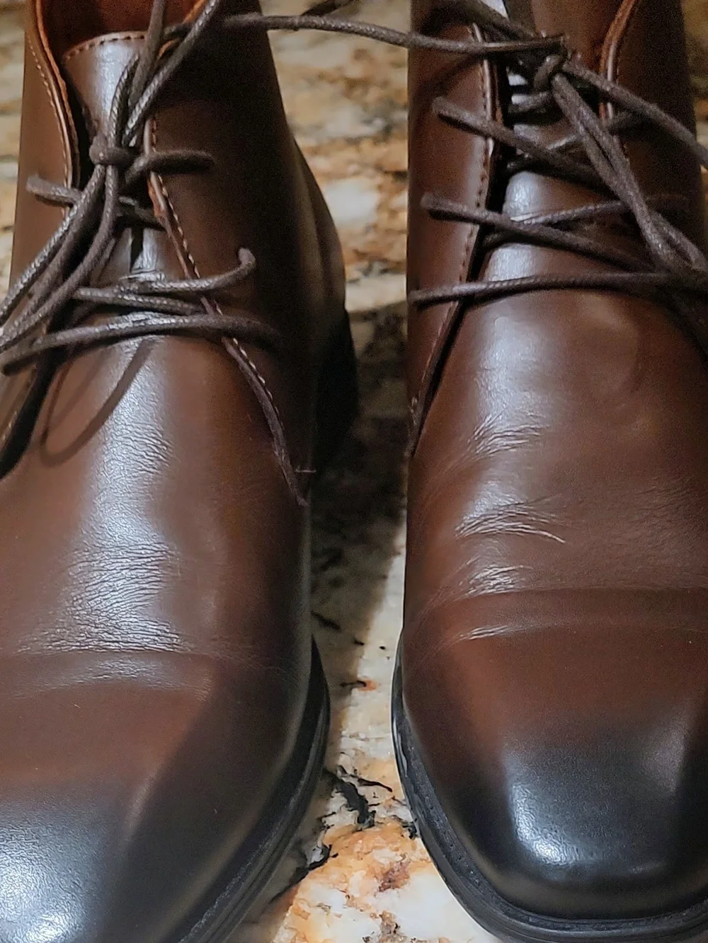 Holy Dove Men's Oxford Leather Dress Boots Brown US 12 Like New